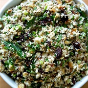 Cauliflower Couscous Salad With Almonds, Herbs, and Cherries