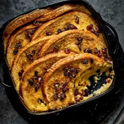 Rum and Raisin Bread and Butter Pudding