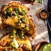 Taco With Mango Chili Sauce