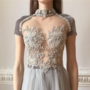 Velvet Sleeves on Wedding Dress