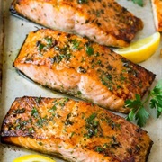 Broiled Wild Alaskan Salmon