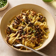 Mushroom Piccata Pasta