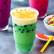 Tutti Frutti Boba Tea With Kiwi Boba