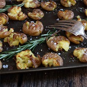 Olive Oil Herbed-Crushed Potatoes