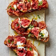 Burrata, Prosciutto, and Fig Tartine