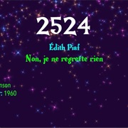 #7987 Non, Je Ne Regrette Rien by Edith Piaf