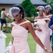 Birdcage Veils on Bridesmaids