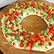 Christmas Pizza Appetizer