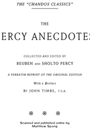 The Percy Anecdotes (Reuben & Sholto Percy)