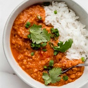 Lentil Curry Rice