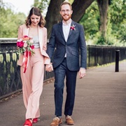 Colorful Wedding Pantsuit