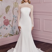 Un-Sweetheart Bodice With Sheer Neckline