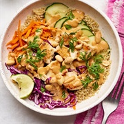 Peanut Chicken Protein Bowl