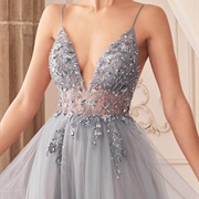 Sheer Bodice on Dress