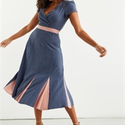 Godet Panels in Skirt of Dress