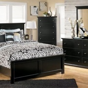 Black Wood Furniture in Bedroom