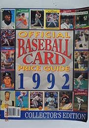 The Official Baseball Card Price Guide 1992 (Consumer Guide)