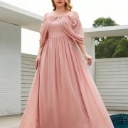 Off-Shoulder, Droopy Drape Sleeves