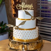Fandom Inspired Wedding Cake