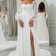 Chiffon Wedding Dress