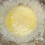 Creamed Melted Butter and Sugar