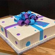 Gift Box Birthday Cake
