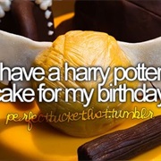 Have a Harry Potter Themed Birthday Cake