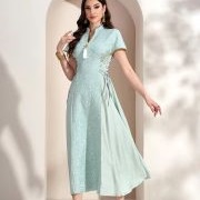 Panels of Different Fabric, Sides of Dress