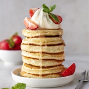 Lemon, Mint, and Cinnamon Pancakes