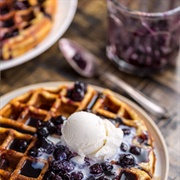 Blueberry Liege Waffle