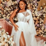 One-Shoulder Cape Sleeve