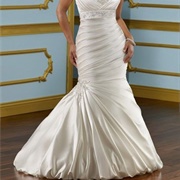 Mermaid Gown, Ruched Bottom