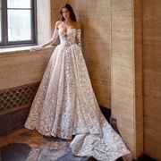 Guipere Lace Wedding Gown