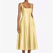Square Neck Bridesmaid Dress