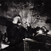 Denmark. Copenhagen. November 27, 1932. Leon Trotsky Lecturing (Robert Capa)