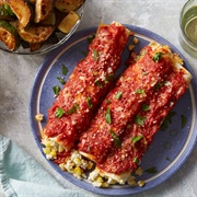 Cheddar Creamed Corn Cannelloni