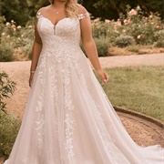 Thin, Off-Shoulder Straps on Dress