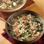 Mushroom Risotto Soup