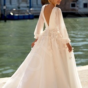 Wedding Dress, Deep V-Back