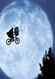 E.T. Riding Bicycle Across Face of Moon (1982)