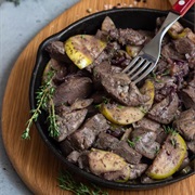 Chicken Liver With Apples and Cinnamon