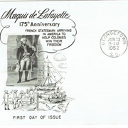 Marquis De Lafayette First Day Cover