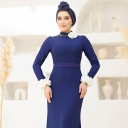 Fabric Flower Cuffs on Sleeves