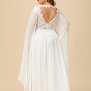 Triangle-Shaped Keyhole Back on Dress