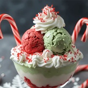 Candy Cane Sundae