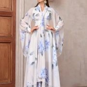 Scarf Tied and Hanging Down in Front