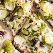 Gnocchi, Red Onion, and Brussels Sprout Pizza