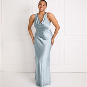 Shiny Fabric Wedding Dress