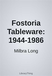 Fostoria Tableware: 1944-1986 (Milbra Long)