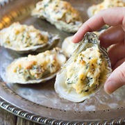 Cheesy Garlic Oysters